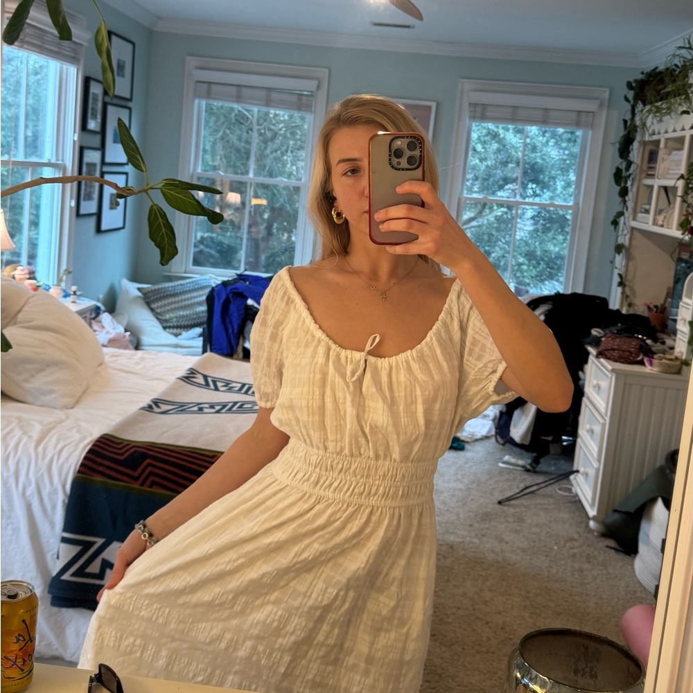 Madewell Off-Shoulder Cream Maxi Dress - Picture 5 of 5